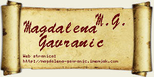 Magdalena Gavranić vizit kartica